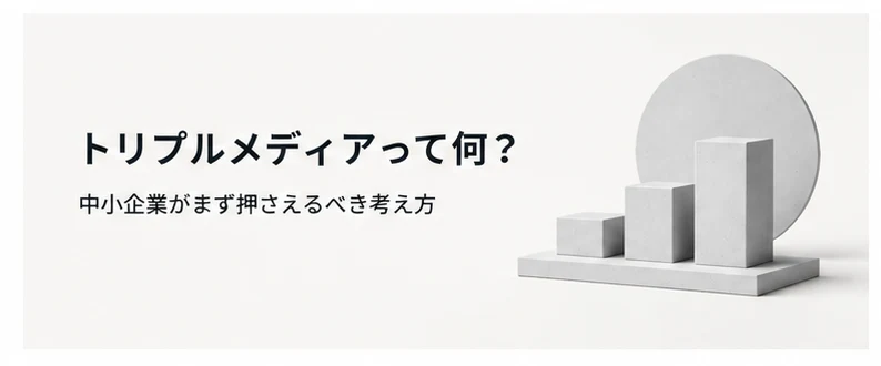 トリプルメディアって何？中小企業がまず押さえるべき考え方